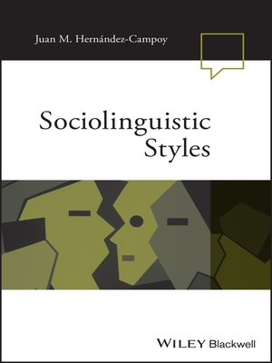 cover image of Sociolinguistic Styles